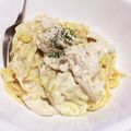 もこすけ★'s cooksnap of when they made ◆簡単♡ささみのクリームスパゲッティ◆.