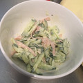 ♪＊♪＊'s cooksnap of when they made ハムときゅうりのマヨネーズ和え.