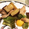 クックｕち's cooksnap of when they made さつまいもと鶏肉のレモン酢餡掛け.