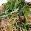 じじばばな私's cooksnap of when they made 春菊と水菜の塩こんぶパスタ.