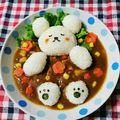 さとまま♬'s cooksnap of when they made ☆可愛い白くまカレー☆.