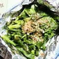 KUMI KUMI's cooksnap of when they made 菜の花のホイル焼きおかかのせ.