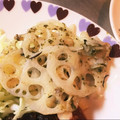よしお03's cooksnap of when they made 蓮根の海苔マヨ炒め.