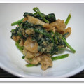chika1cook's cooksnap of when they made ほうれん草と豚肉のごま炒め.