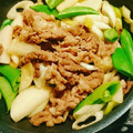 RAD♪'s cooksnap of when they made 長芋と牛肉とさやえんどうの醤油炒め.