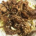 tomi8686's cooksnap of when they made 豚の生姜焼き☆丼ぶり.