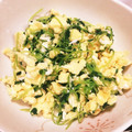haruchan☆'s cooksnap of when they made 豆苗と卵♪ 簡単！ ふわふわ卵.