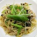 kona8's cooksnap of when they made パパッと！キノコと水菜の和風パスタ.