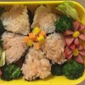 たまごころころ★☆'s cooksnap of when they made 可愛い巻き寿司☆ハートでお花☆.
