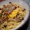 こいもん's cooksnap of when they made ふわふわ♪オムレツのせ納豆パスタ.