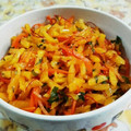 ゆこPIN's cooksnap of when they made 大人気！沢庵と人参と大葉のごま和え.