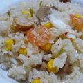 ☆ちょこ☆'s cooksnap of when they made 炊飯器におまかせ♪海老ピラフ.