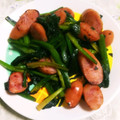 Jyohana's cooksnap of when they made ほうれん草とソーセージのバタソル炒め☆.