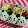 たにたーに's cooksnap of when they made 【キャラ弁】パンダさんおにぎり.
