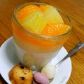 おじさんD's cooksnap of when they made ナタデココ★フルーツ！カルピス寒天♪.