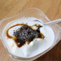 あすでふ's cooksnap of when they made 黒蜜♡♥ごまチャン　DE　ヨーグルト.