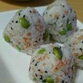なでしこ322's cooksnap of when they made 枝豆と干し海老でおにぎり～.