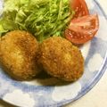 うさんぽぽ's cooksnap of when they made 揚げ焼きヘルシーなかぼちゃコロッケ☆.