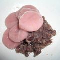 p-mitty's cooksnap of when they made 『苺の白玉・小豆生クリーム添え』.