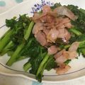 yummy?'s cooksnap of when they made 菜の花とベーコンのソテー♪.