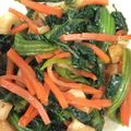 スイジョウ's cooksnap of when they made 小松菜あるもの常備菜.