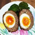 かーおん☆'s cooksnap of when they made 豚ひき肉で☆とろ〜り卵が入ったハンバーグ.