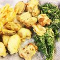 愛猫ベリー's cooksnap of when they made 簡単☆春菊の天ぷら☆.