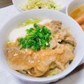 まぁじ's cooksnap of when they made 旨い♡豚バラ肉でとろろスタミナ丼.