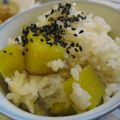 mietomo's cooksnap of when they made さつまいもごはん.