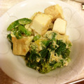 Kaon．'s cooksnap of when they made 白菜の花と厚揚げの卵とじ.
