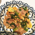 mamimamimami's cooksnap of when they made 豚肉と小松菜と卵の甘炒め.