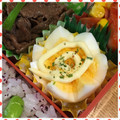 nakamucchi's cooksnap of when they made お弁当をかわいく♡ゆで卵マヨ＆パセリ♡.