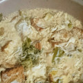 てなころママ's cooksnap of when they made 厚揚げと白菜のしらす卵とじ.