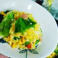 クックZJRHH9☆'s cooksnap of when they made レタスのシャキシャキ簡単☆チャーハン.
