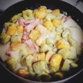 polaristar's cooksnap of when they made ハロウィン＊かぼちゃと紫芋のニョッキ.