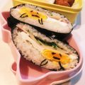 はる★そら's cooksnap of when they made 簡単☆キャラ弁☆ぐでたま〜なおにぎらず☆.