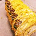 独り身竹蔵's cooksnap of when they made ハロウィン★かぼちゃのモンブランロール.