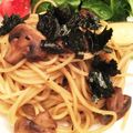 クック01WJ8J☆'s cooksnap of when they made マッシュルームと海苔の和風スパゲティー.