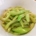 たくじゃる's cooksnap of when they made 簡単！セロリの塩きんぴら.