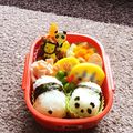megbuta's cooksnap of when they made チビパンダおにぎり　幼稚園用キャラ弁.