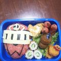 クックOCIOZU☆'s cooksnap of when they made 新ヒーロー♪トッキュウジャーキャラ弁.