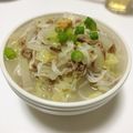 クック7YH7SY☆'s cooksnap of when they made 白菜と鶏挽肉のあっさり中華風にゅうめん.