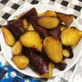 niikojya's cooksnap of when they made フライパン&レンジで☆揚げない大学芋.