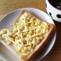 ★chiko☆'s cooksnap of when they made コーンまよトースト♥.