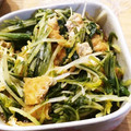 ちょこみんと77's cooksnap of when they made 簡単！水菜とじゃこと油揚げの煮浸し.