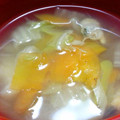 テトラ☆ポット's cooksnap of when they made 白菜とむき身のスープ　★宇都宮給食.