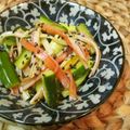 Jaye's cooksnap of when they made キュウリとかにかまの辛子ぽん酢和え.