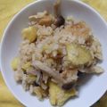 うりかーさん's cooksnap of when they made さつまいもときのこの炊き込みご飯.