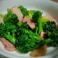 ののかーにゃ's cooksnap of when they made 簡単！！ベーコン・ブロッコリーの炒め物.