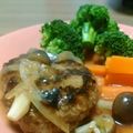 紫スミレ子's cooksnap of when they made 簡単☆チーズの入った和風煮込みハンバーグ.